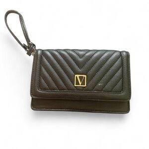 Victoria secret black quilted wallet